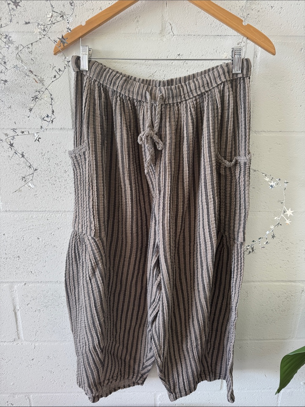 Free People Striped Quinn Pants